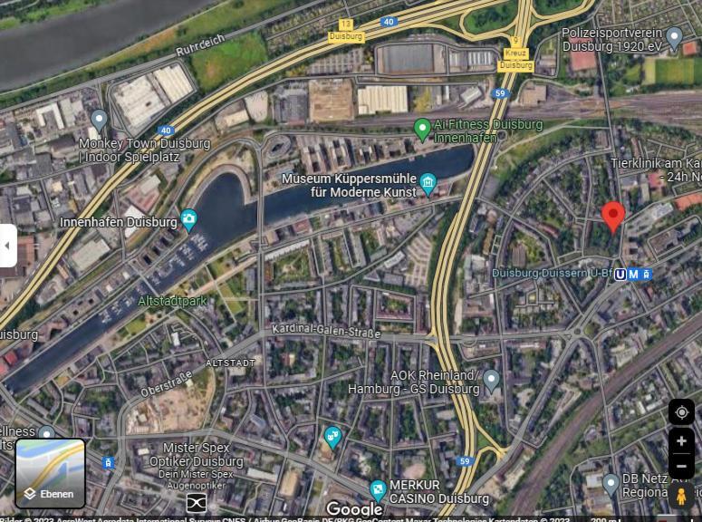 City Apartment Duisburg 2#Netflix &Wlan &Kingsize Bett & Kaffee Maschine & Central & 500M Innenhafen & 2 Min U Bahn Ngoại thất bức ảnh